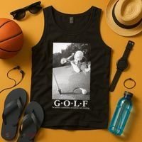 GOLF Perfect Combination Of Exercise And Swearing Tank Top thumb 4