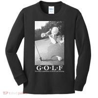 GOLF Perfect Combination Of Exercise And Swearing Kids Long Sleeve Shirt thumb 0