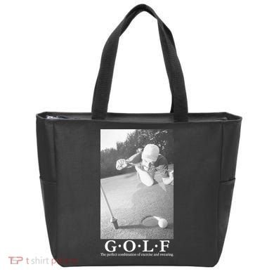 GOLF Perfect Combination Of Exercise And Swearing Tote Bag