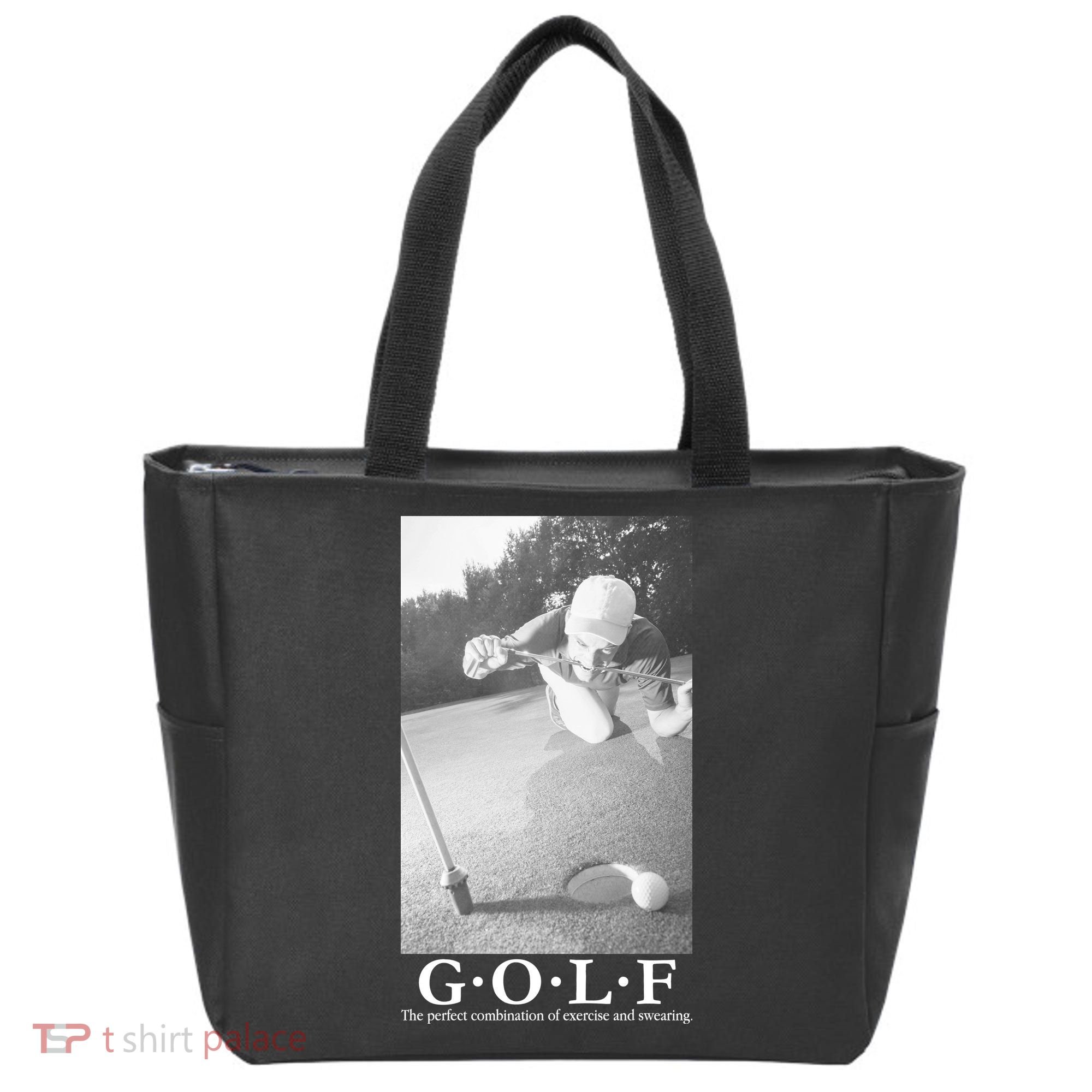 GOLF Perfect Combination Of Exercise And Swearing Tote Bag