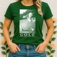 GOLF Perfect Combination Of Exercise And Swearing Women's T-Shirt thumb 2
