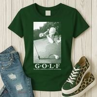 GOLF Perfect Combination Of Exercise And Swearing Women's T-Shirt thumb 3