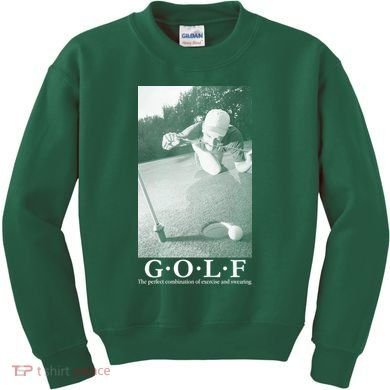 GOLF Perfect Combination Of Exercise And Swearing Kids Sweatshirt