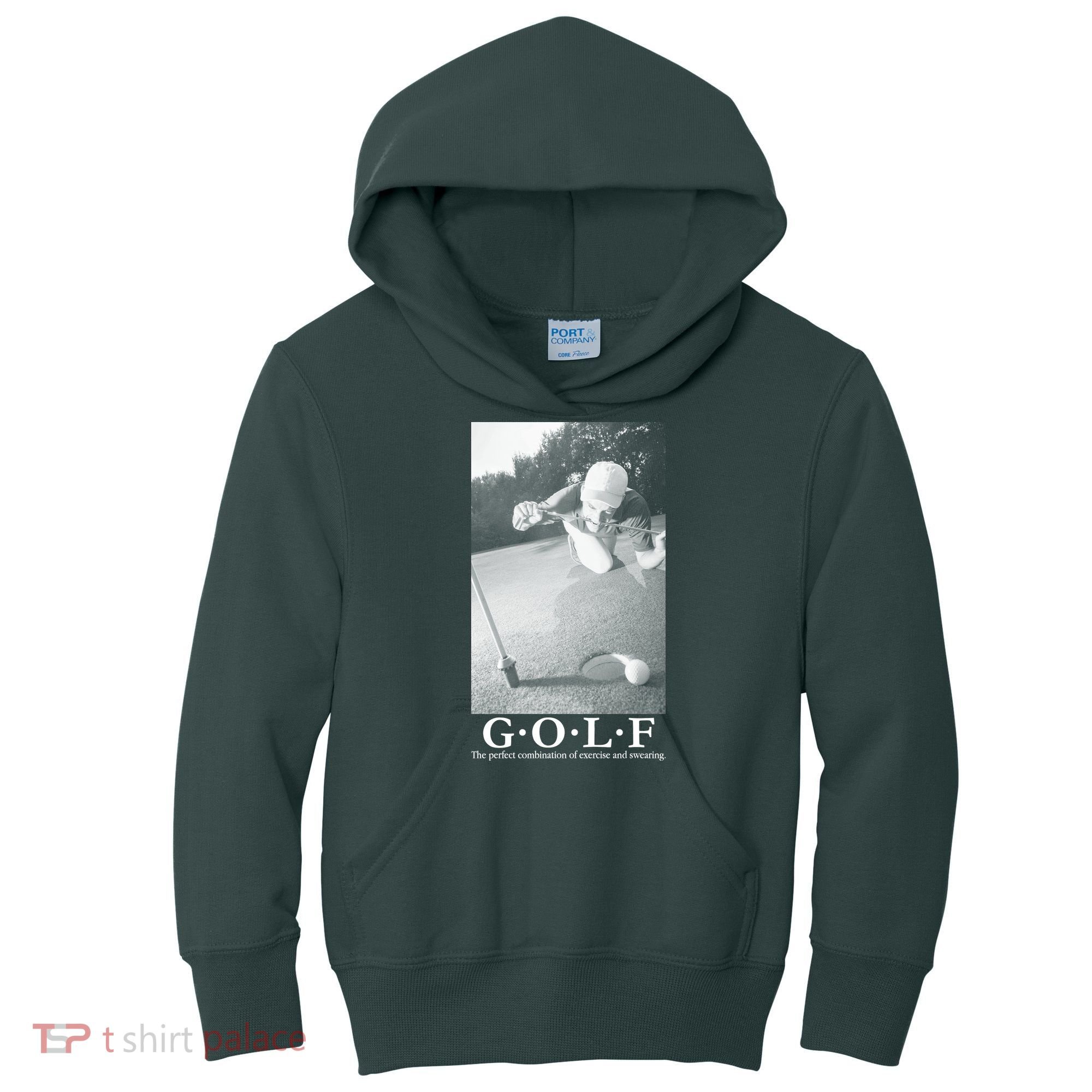 GOLF Perfect Combination Of Exercise And Swearing Kids Hoodie