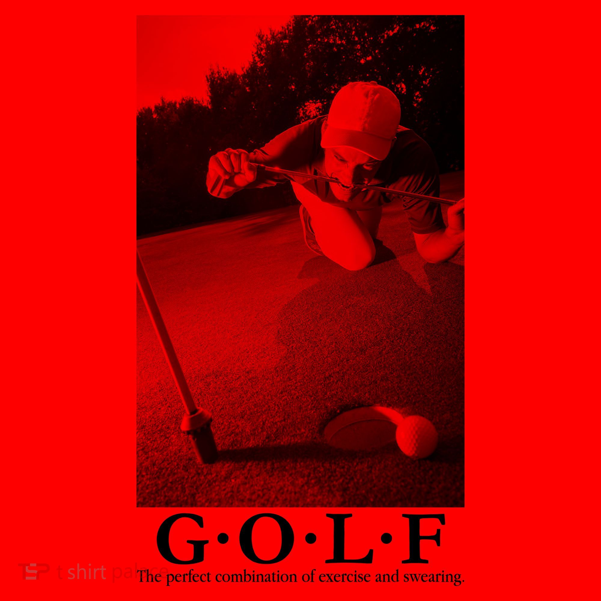 GOLF Perfect Combination Of Exercise And Swearing Santa Hat