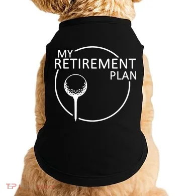 Golf Retirement Plan Funny Doggie Tank