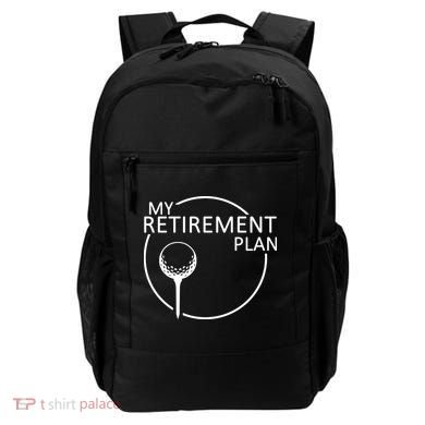 Golf Retirement Plan Funny Backpack