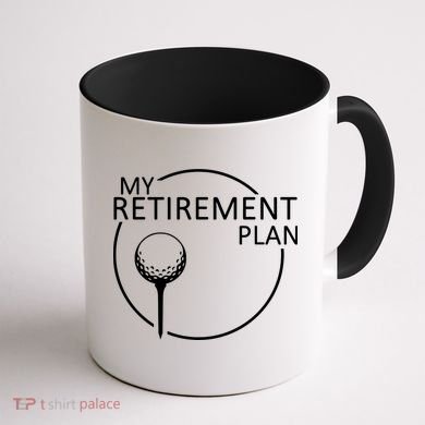 Golf Retirement Plan Funny Coffee Mug back