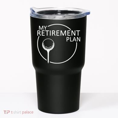 Golf Retirement Plan Funny Tumbler