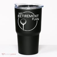 Golf Retirement Plan Funny Tumbler thumb 0