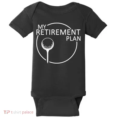 Golf Retirement Plan Funny Baby Bodysuit