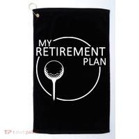 Golf Retirement Plan Funny Golf Towel thumb 0