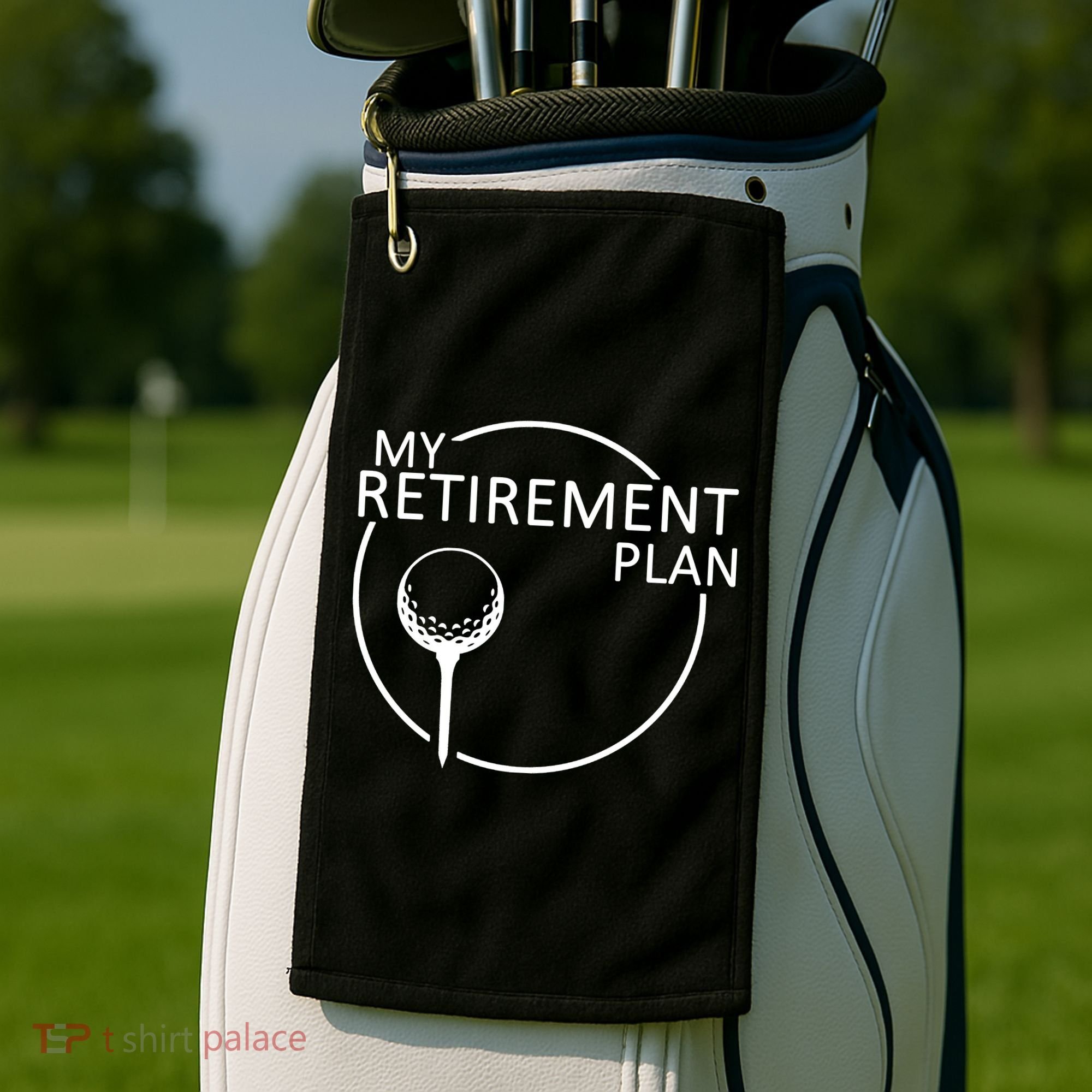 Golf Retirement Plan Funny Golf Towel