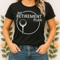 Golf Retirement Plan Funny Women's T-Shirt thumb 2