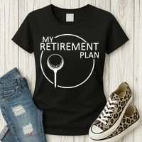 Golf Retirement Plan Funny Women's T-Shirt thumb 3