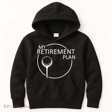 Golf Retirement Plan Funny Kids Hoodie