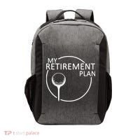 Golf Retirement Plan Funny Vector Backpack thumb 0