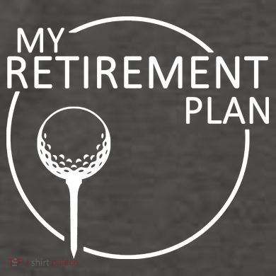 Golf Retirement Plan Funny Vector Backpack