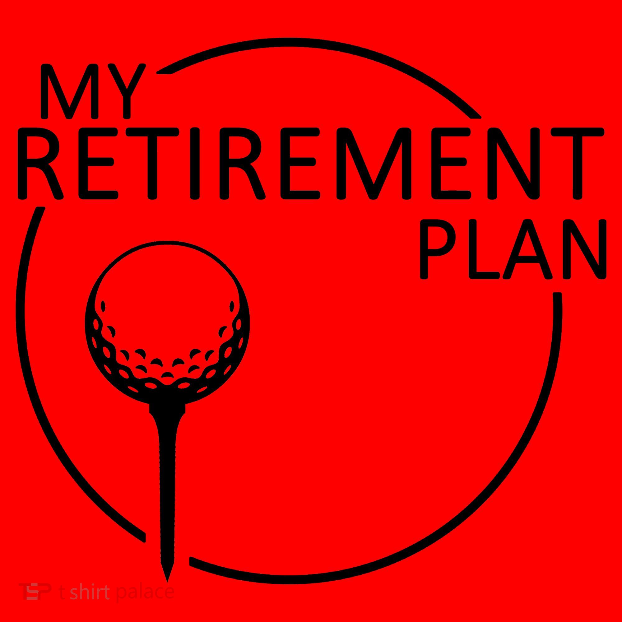 Golf Retirement Plan Funny Santa Hat