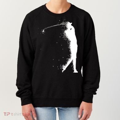 Golf Swing Splatter Golfer Logo Women's Sweatshirt