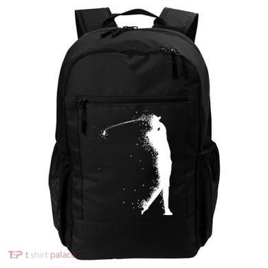 Golf Swing Splatter Golfer Logo Backpack