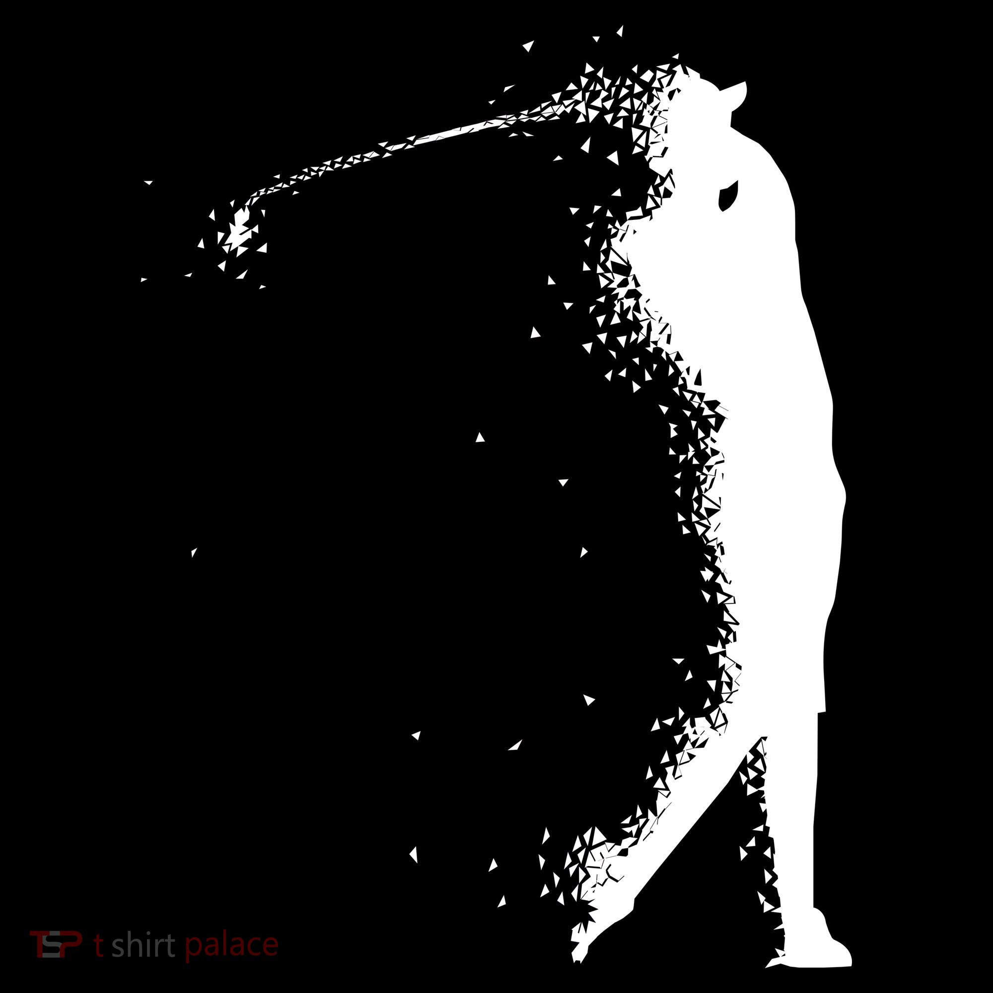 Golf Swing Splatter Golfer Logo Backpack