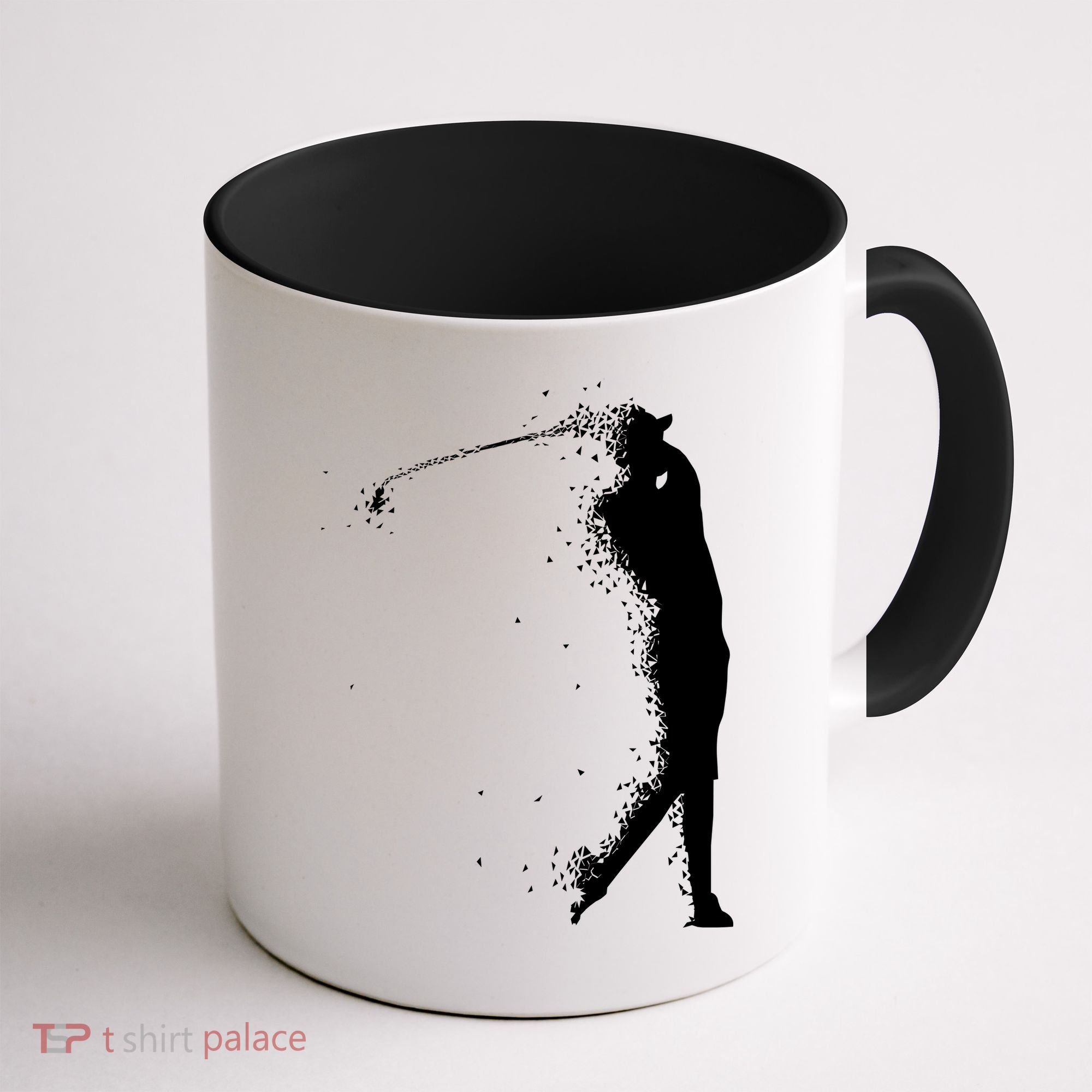 Golf Swing Splatter Golfer Logo Coffee Mug