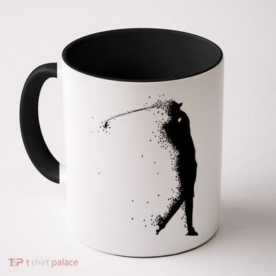 Golf Swing Splatter Golfer Logo Coffee Mug