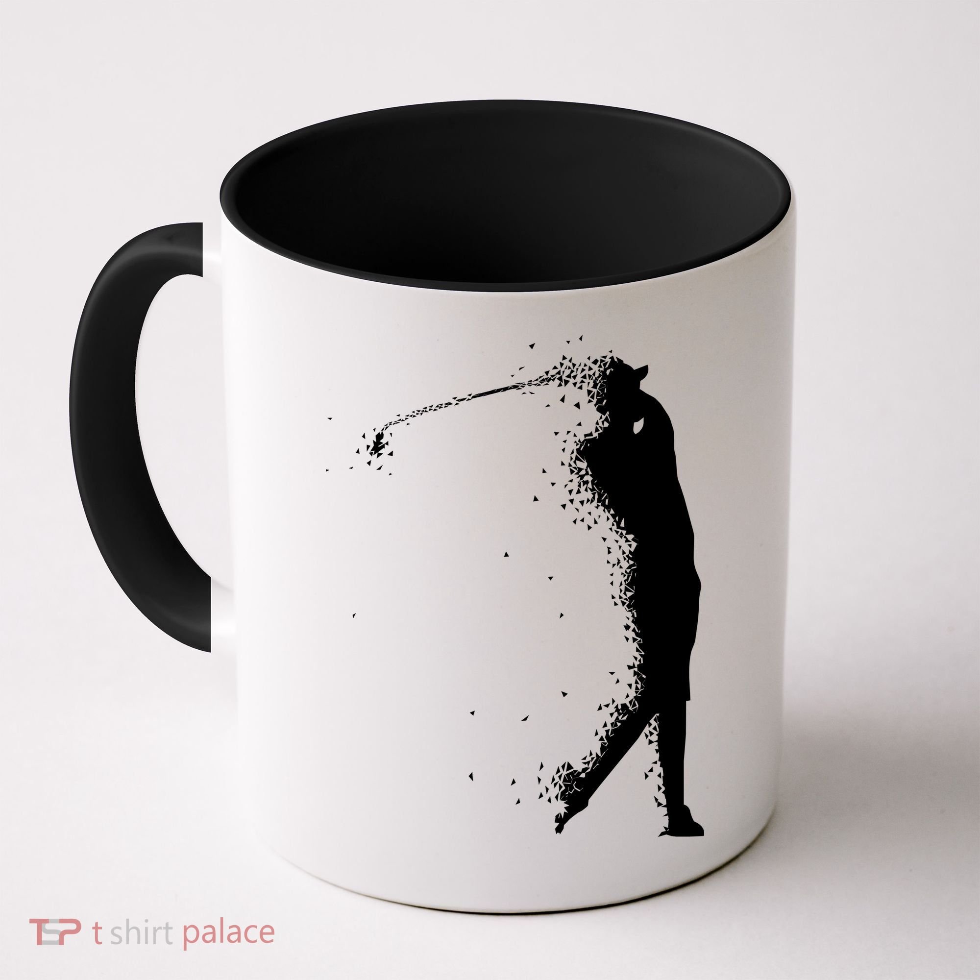 Golf Swing Splatter Golfer Logo Coffee Mug