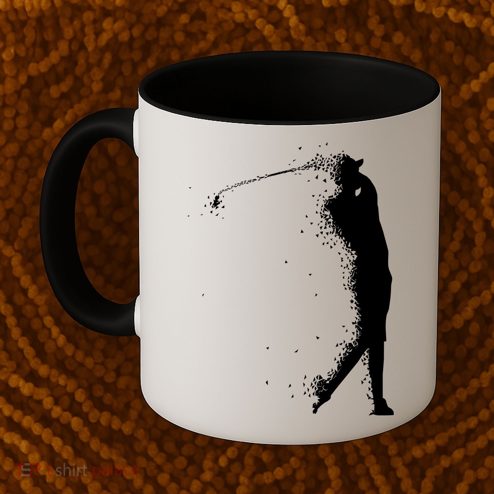Golf Swing Splatter Golfer Logo Coffee Mug