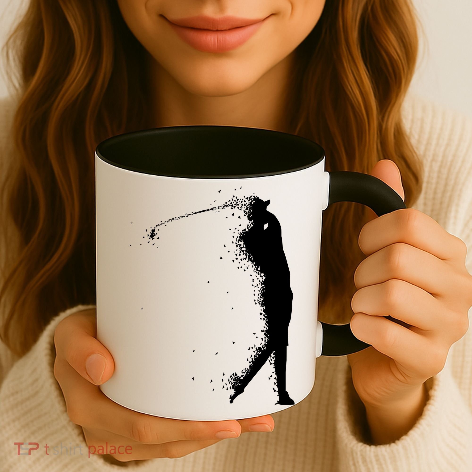 Golf Swing Splatter Golfer Logo Coffee Mug