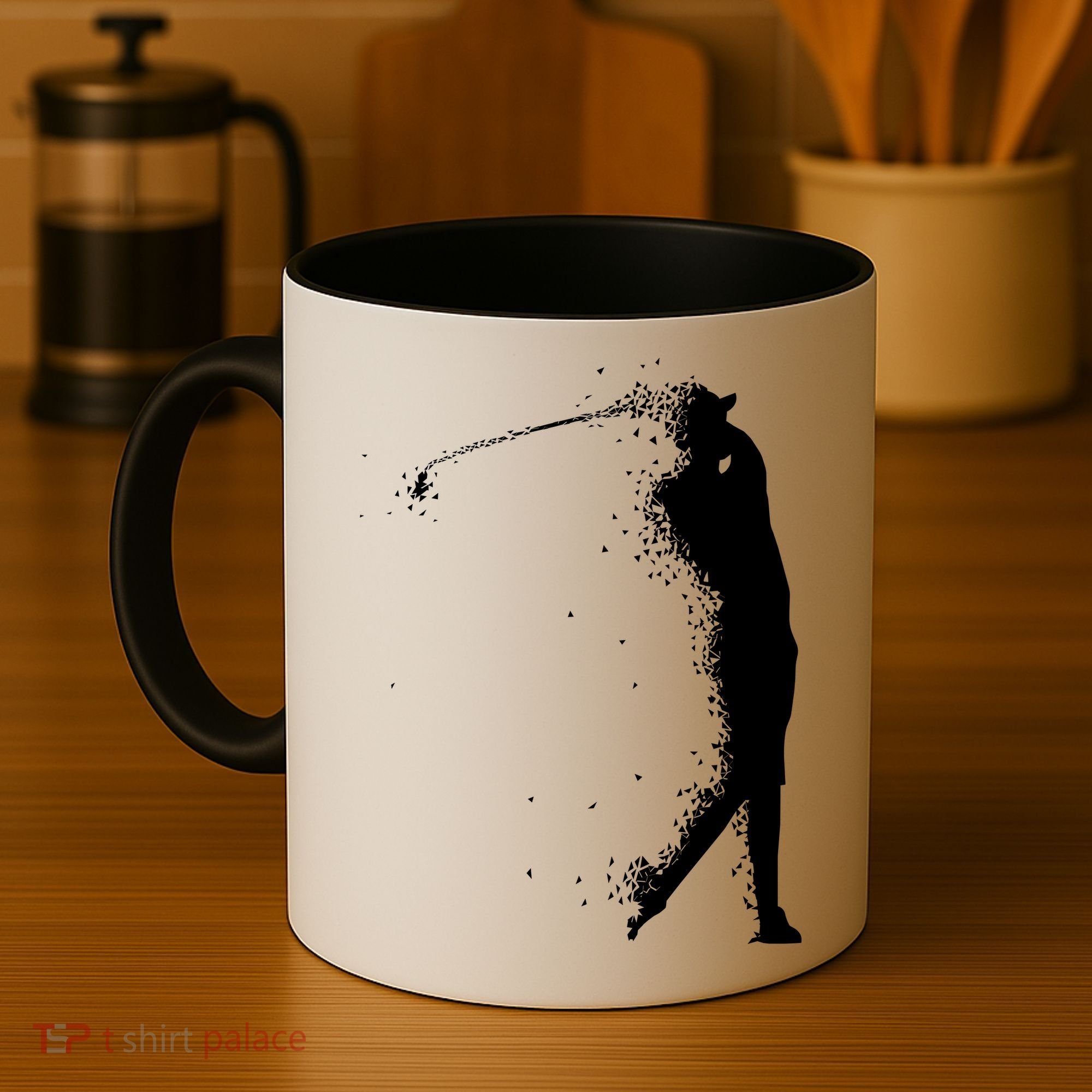 Golf Swing Splatter Golfer Logo Coffee Mug