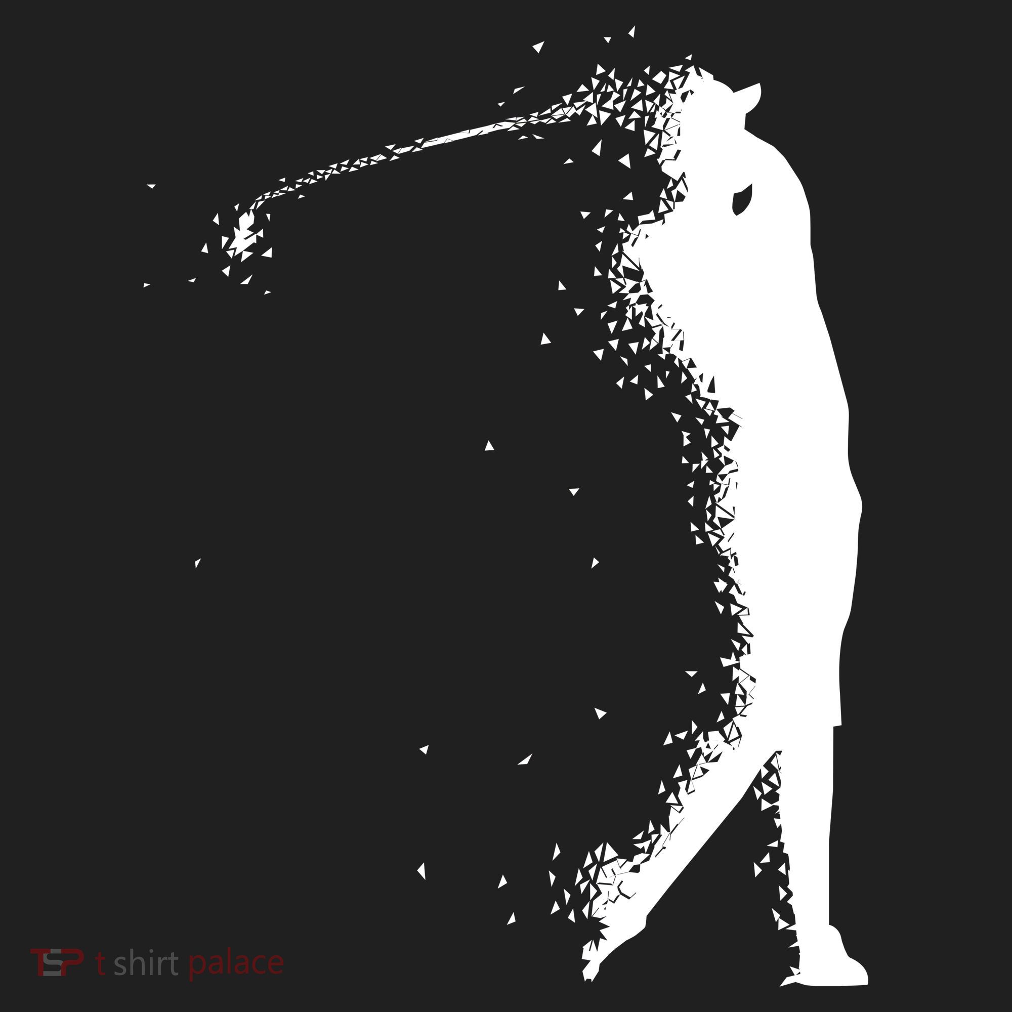 Golf Swing Splatter Golfer Logo Beanie