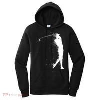 Golf Swing Splatter Golfer Logo Women's Hoodie thumb 0