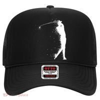 Golf Swing Splatter Golfer Logo Hat thumb 0