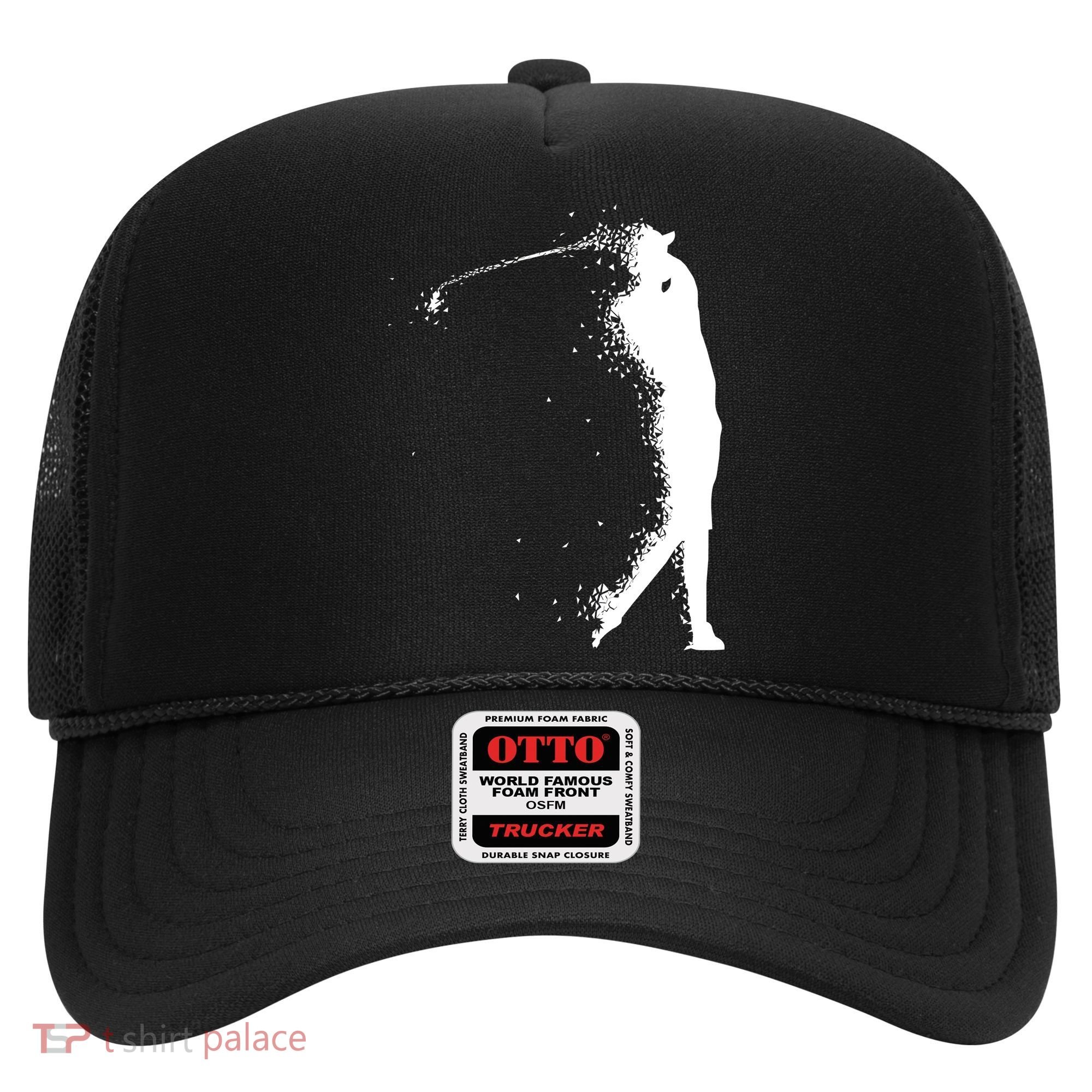 Golf Swing Splatter Golfer Logo Hat