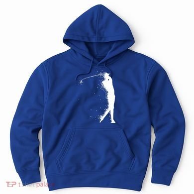 Golf Swing Splatter Golfer Logo Hoodie