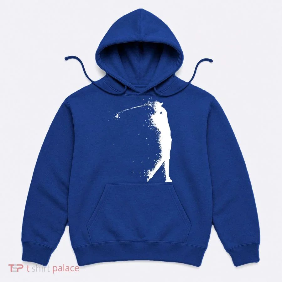 Golf Swing Splatter Golfer Logo Hoodie