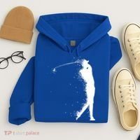 Golf Swing Splatter Golfer Logo Hoodie thumb 4