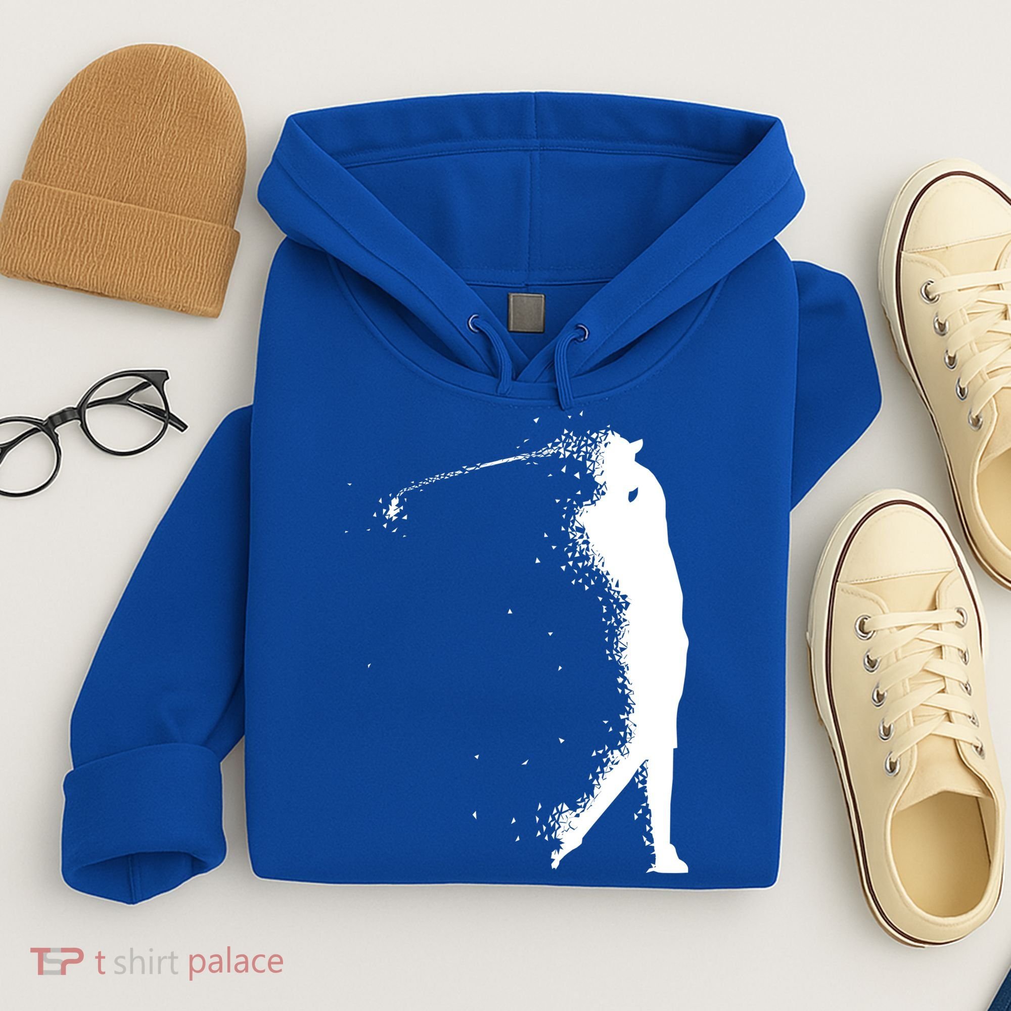 Golf Swing Splatter Golfer Logo Hoodie