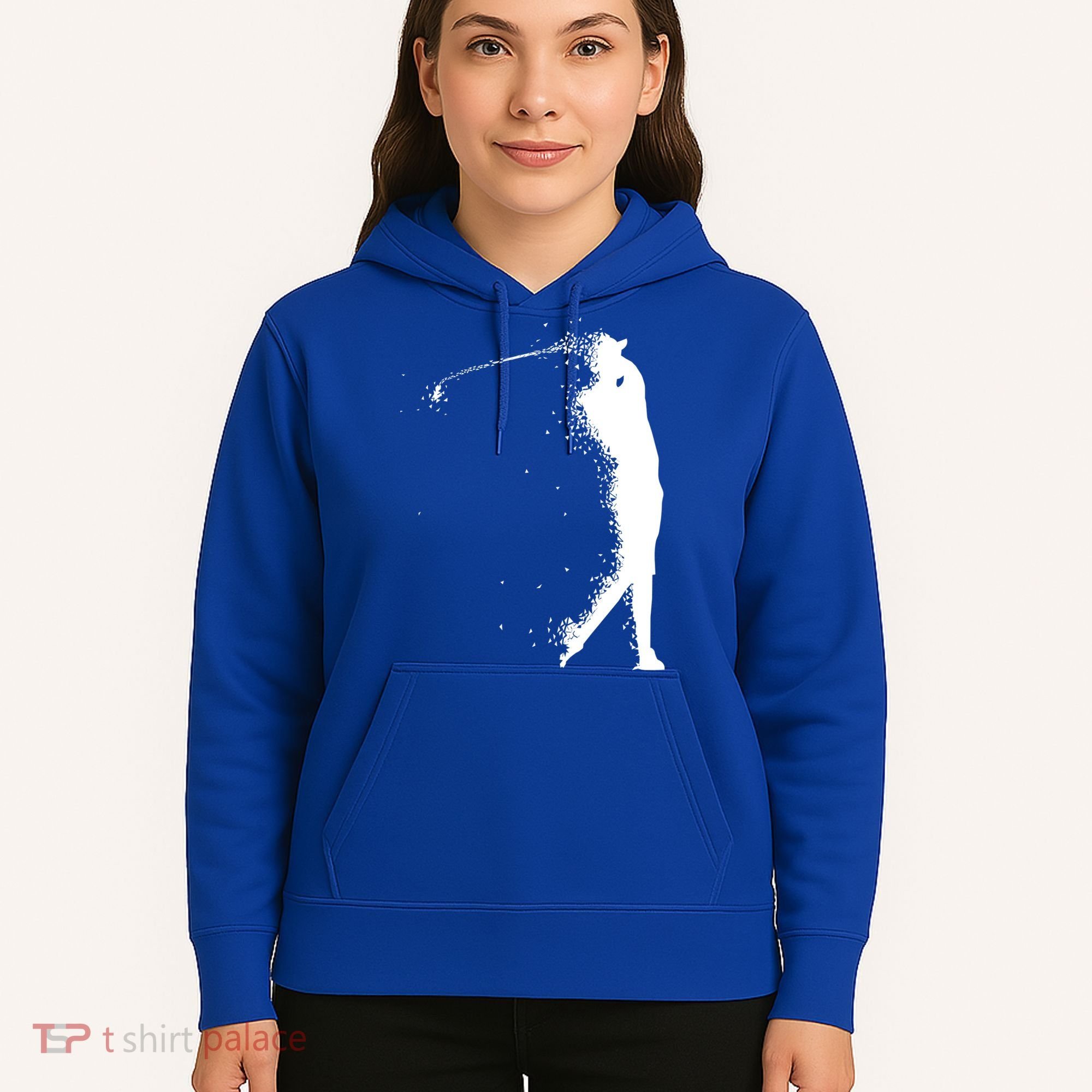 Golf Swing Splatter Golfer Logo Hoodie