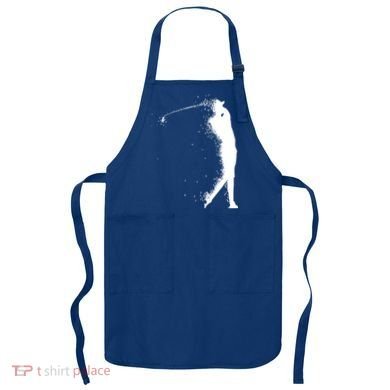 Golf Swing Splatter Golfer Logo Apron