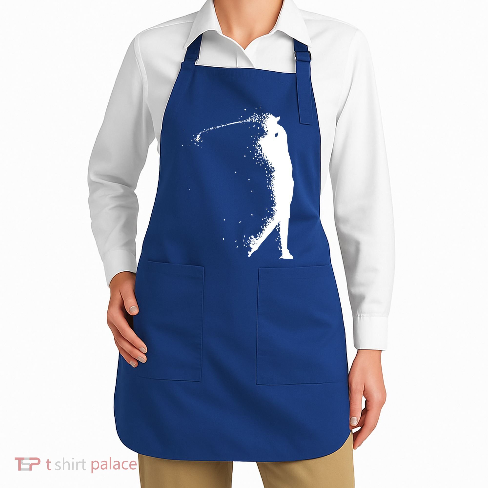 Golf Swing Splatter Golfer Logo Apron
