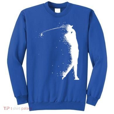 Golf Swing Splatter Golfer Logo Sweatshirt