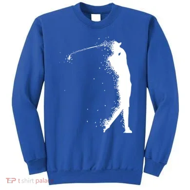 Golf Swing Splatter Golfer Logo Sweatshirt