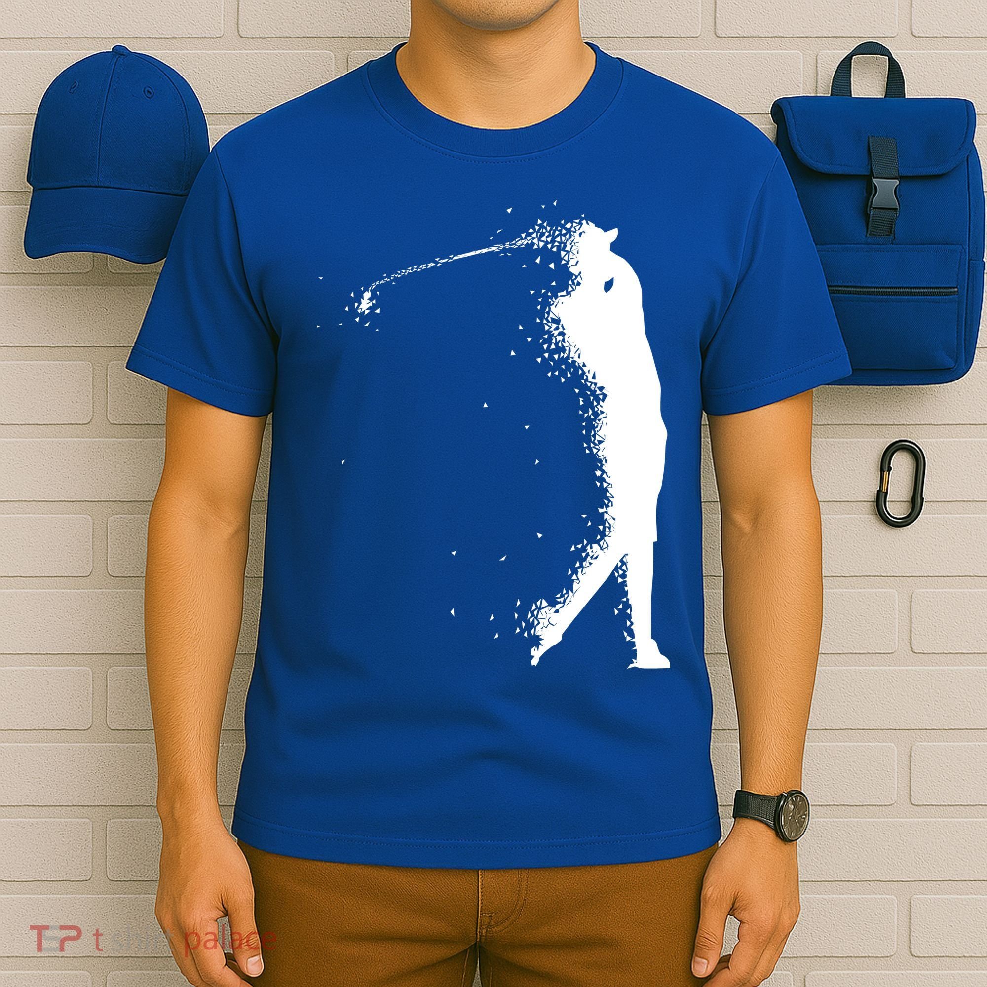 Golf Swing Splatter Golfer Logo T-Shirt