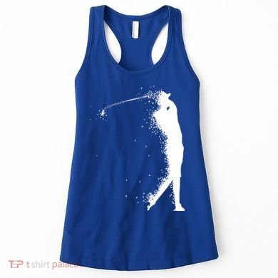 Golf Swing Splatter Golfer Logo Women's Tank Top