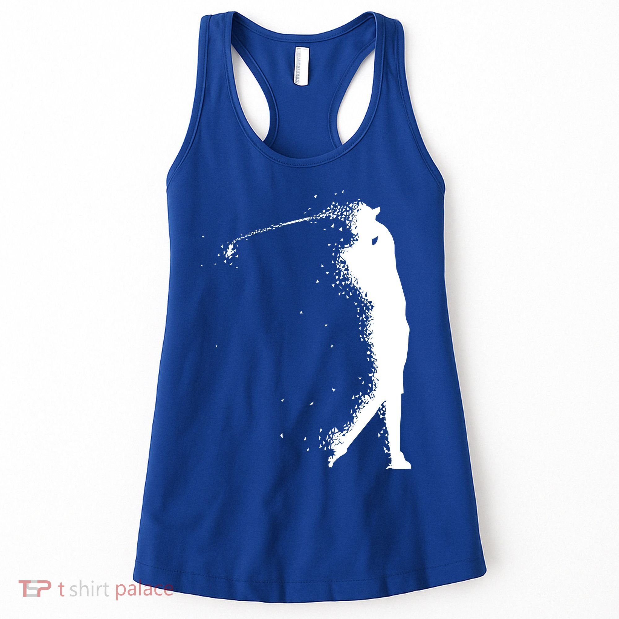 Golf Swing Splatter Golfer Logo Women's Tank Top