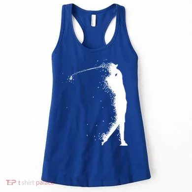 Golf Swing Splatter Golfer Logo Women's Tank Top