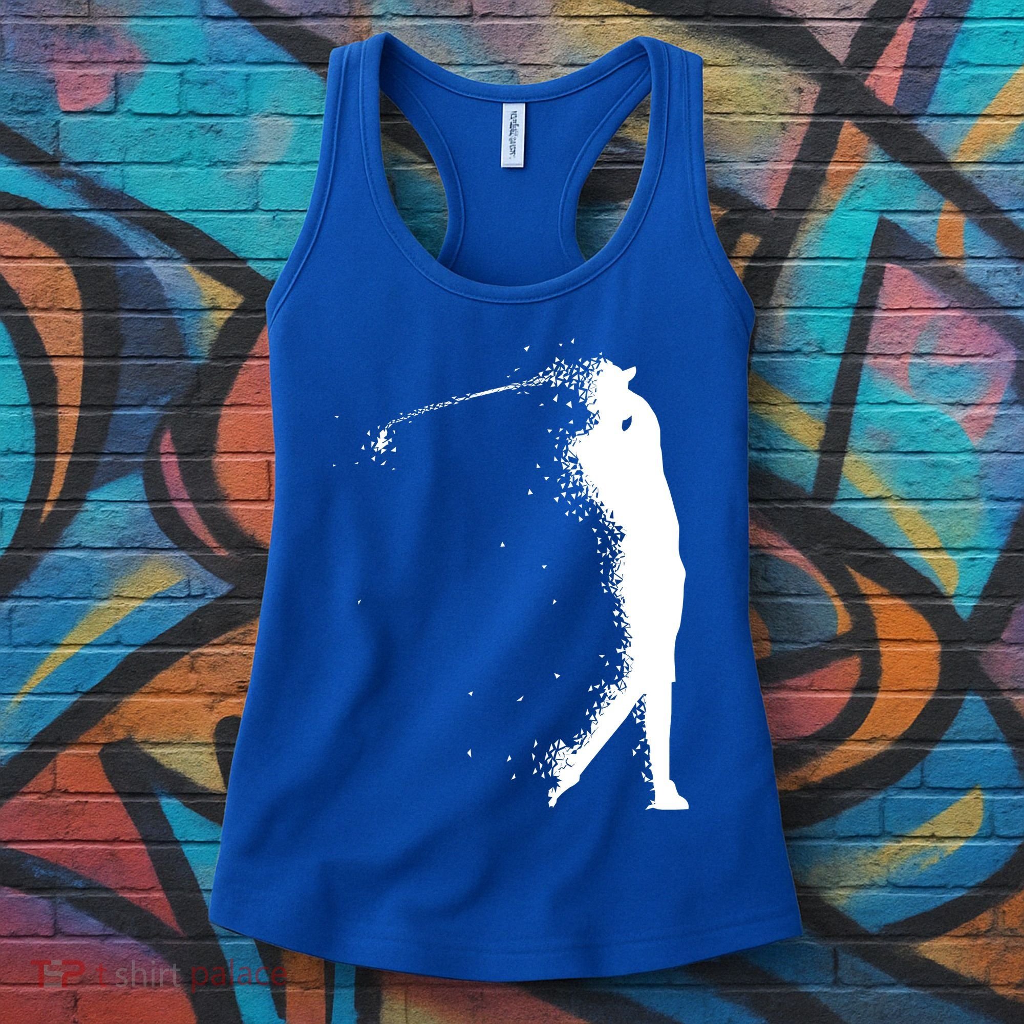 Golf Swing Splatter Golfer Logo Women's Tank Top